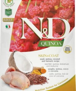 Farmina QUINOA Peau et pelage pour Chat à la Caille, 5kg
