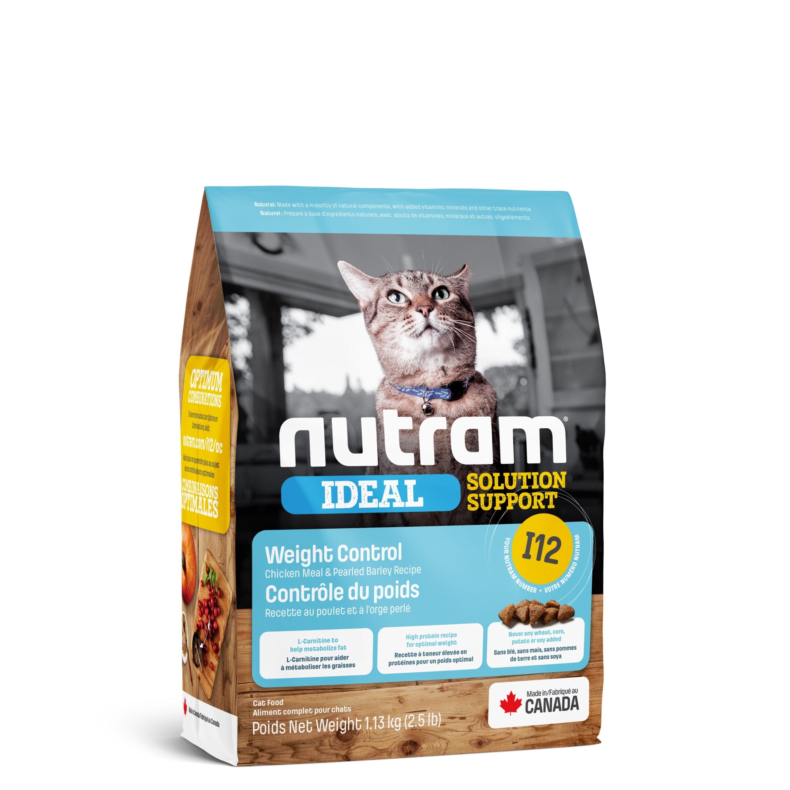 Nutram Nourriture I12 pour Chat, Contrôle de poids