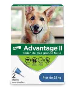Advantage II pour chiens de 25 kg et plus