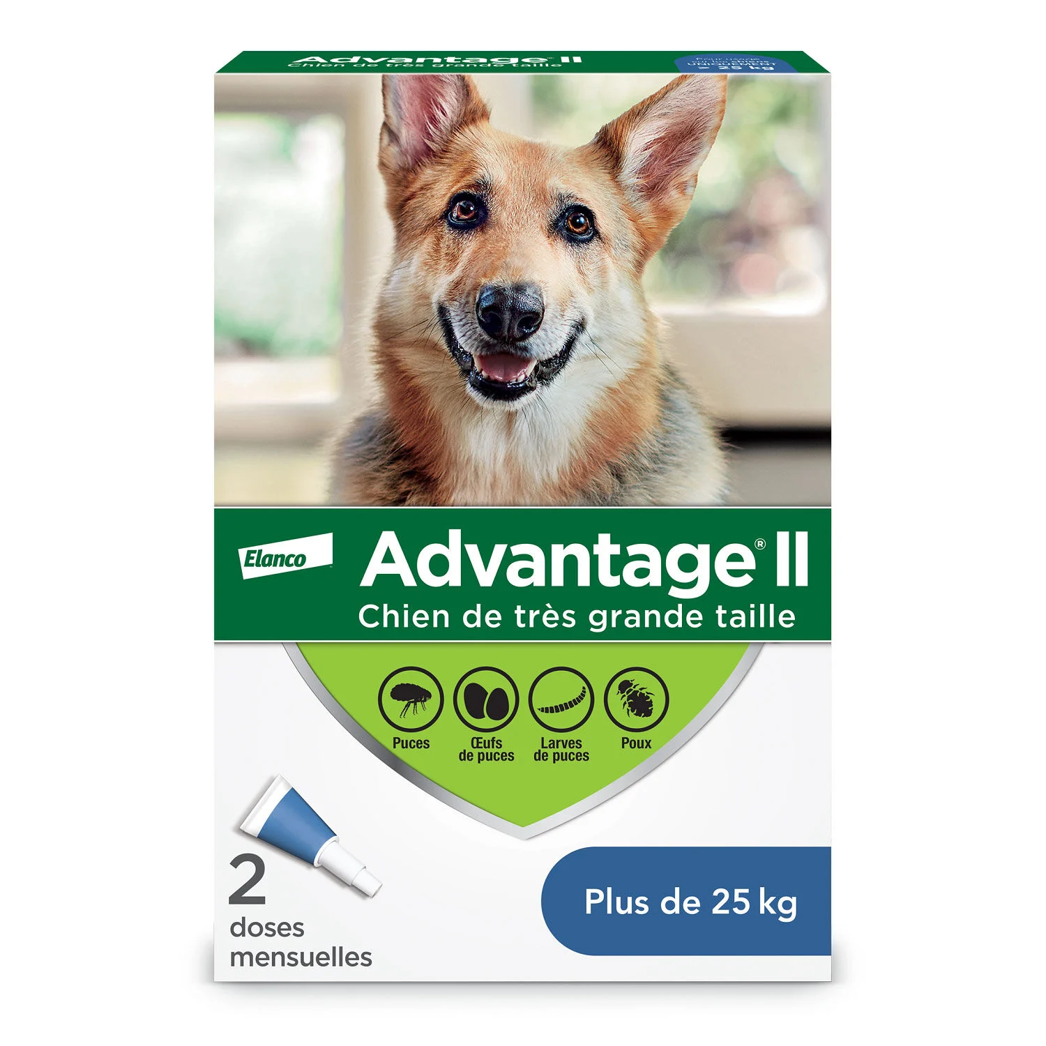 Advantage II pour chiens de 25 kg et plus