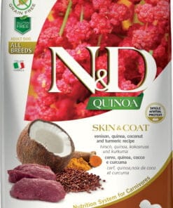 Farmina QUINOA Peau et Pelage au Cerf pour Chien, 7kg