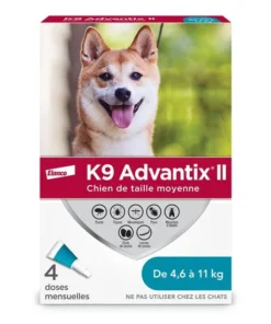 K9 advantix II pour les chiens de 4.6 kg à 11 kg