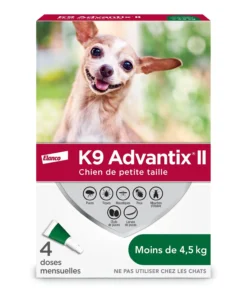 K9 advantix II pour les chiens de moins de 4.5 kg