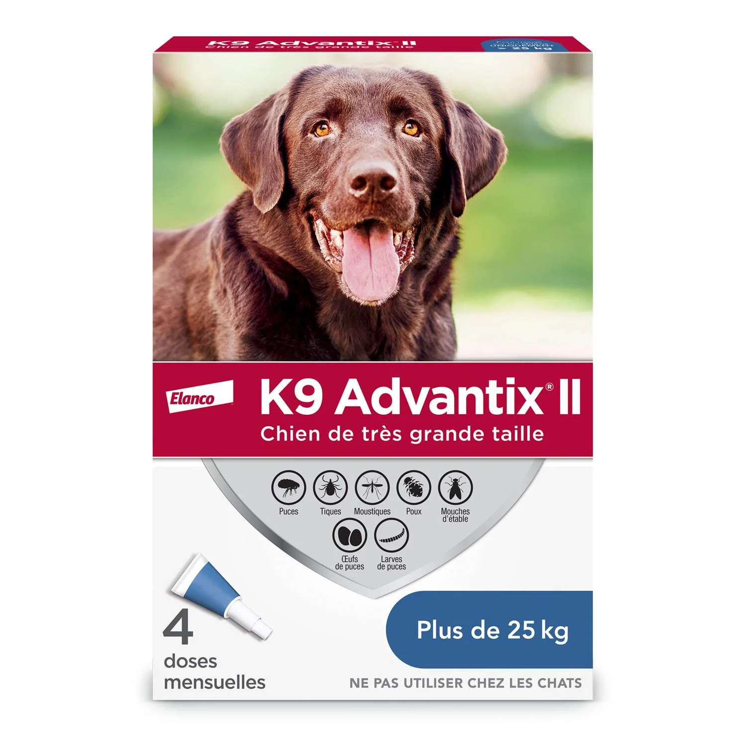 K9 advantix II pour les chiens de 25 kg et plus