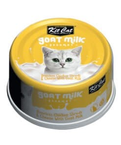 Kit Cat, Poulet/Fromage avec lait de chèvre pour chat, 70g