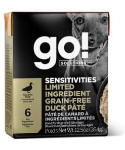 go! Solutions Limité en Ingrédients, Pâté de canard pour chiens, 354g
