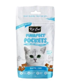 KIT Cat, Purrfect Pockets Gâteries soins dentaires pour chat, 60g