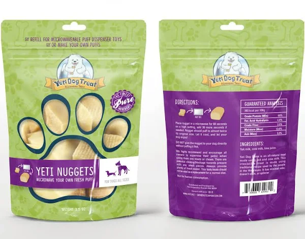 Yeti Pet, Pépites de Yak pour le Puff and Play, 3.5 oz