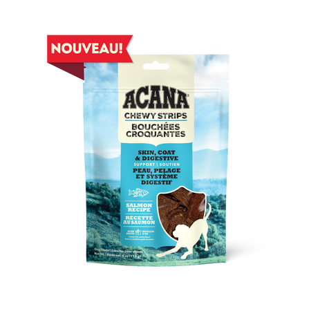 Acana, Bouchées Croquantes au Saumon, Pelage et Digestion, 113g