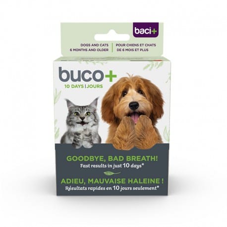 Buco+ Rafraichit l'Haleine, Chat et Chien,10g