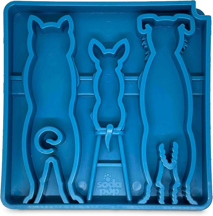 sodapup, Plateau à lécher Bleu - Chien et chat