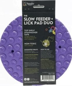 Alternative view of Spunky pup, Bol ralentisseur ou à lécher à fleurs