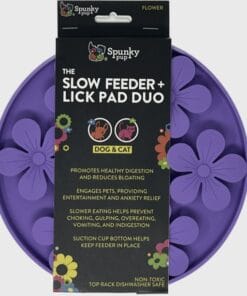 Spunky pup, Bol ralentisseur ou à lécher à fleurs