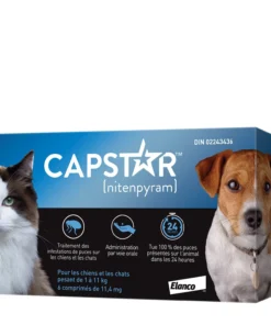 Capstar, Comprimés antipuces pour Chien ou Chat de moins de 11kg